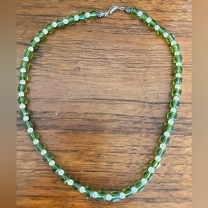 Elegant Green Beaded Necklace